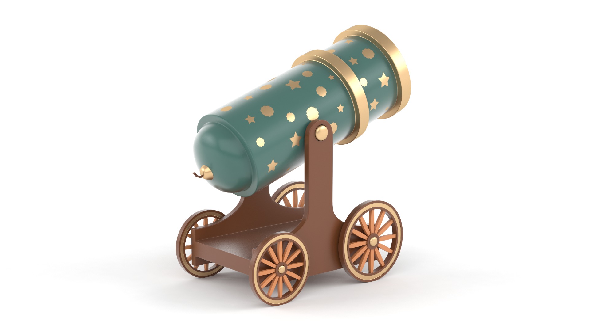 Circus Cannon 3D model_3
