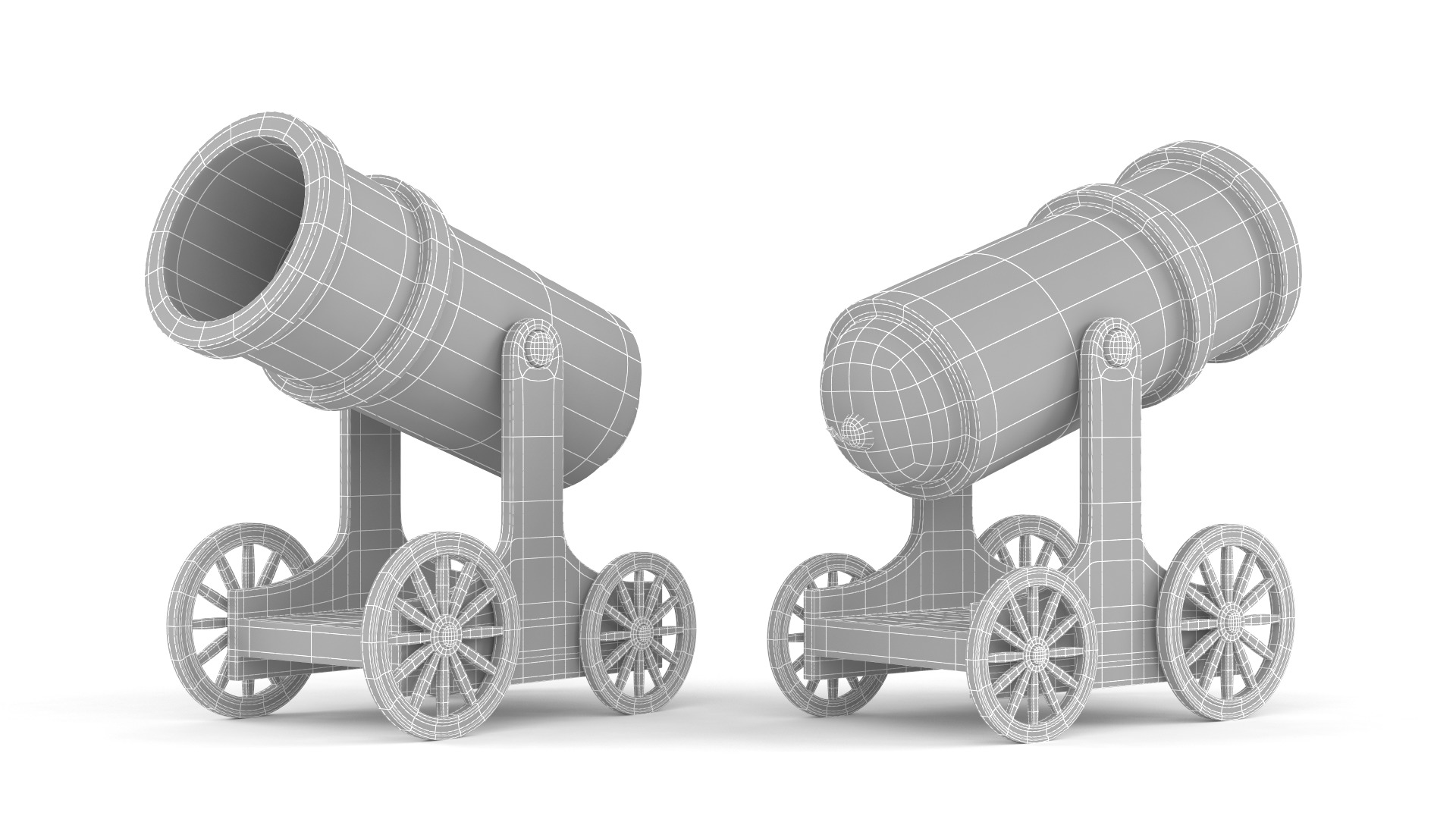 Circus Cannon 3D model_6