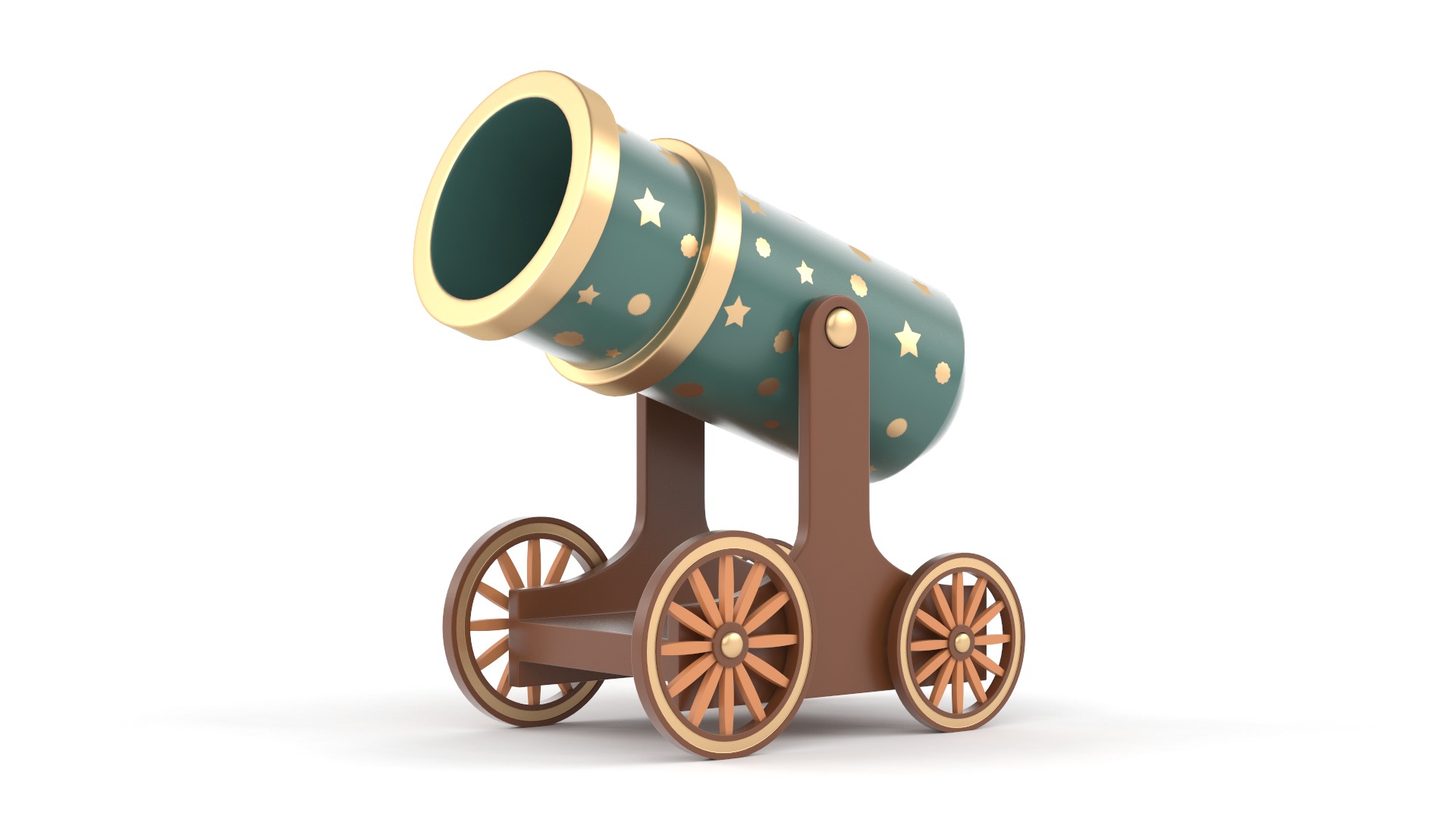 Circus Cannon 3D model_1