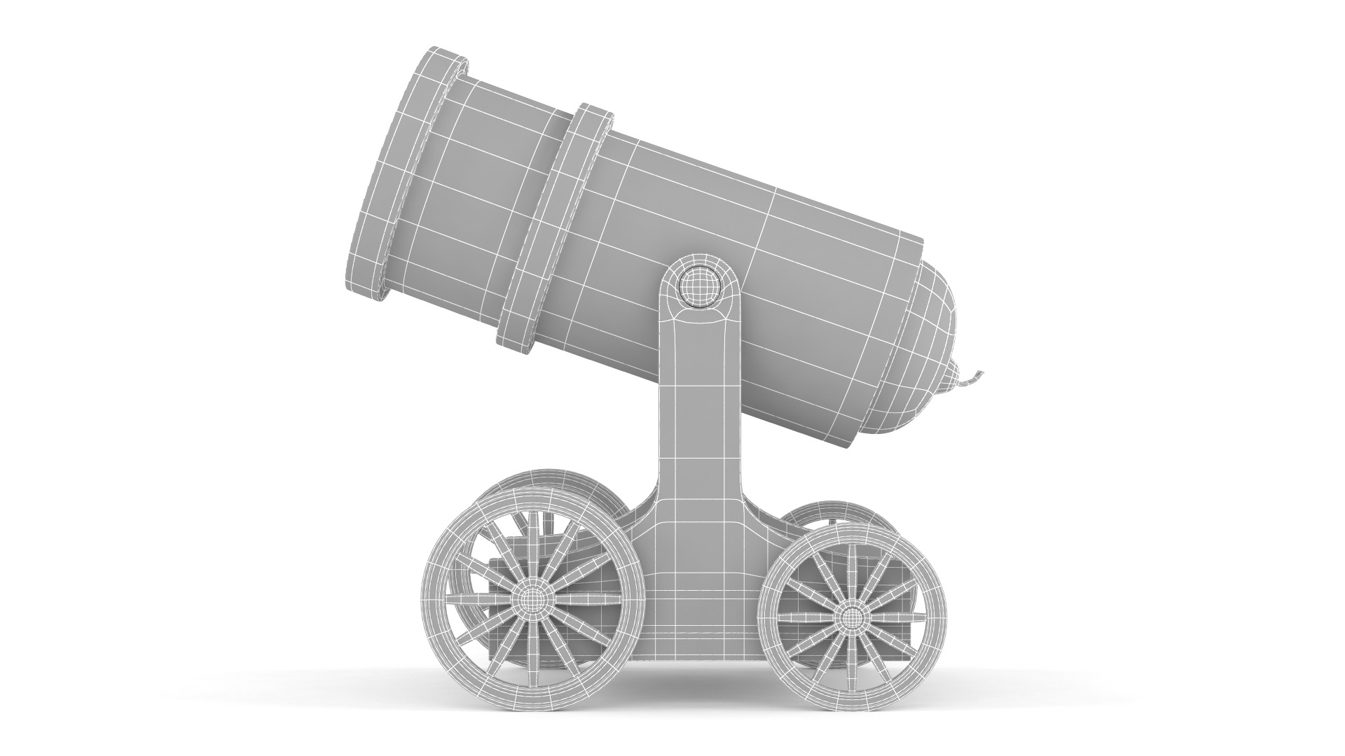 Circus Cannon 3D model_8
