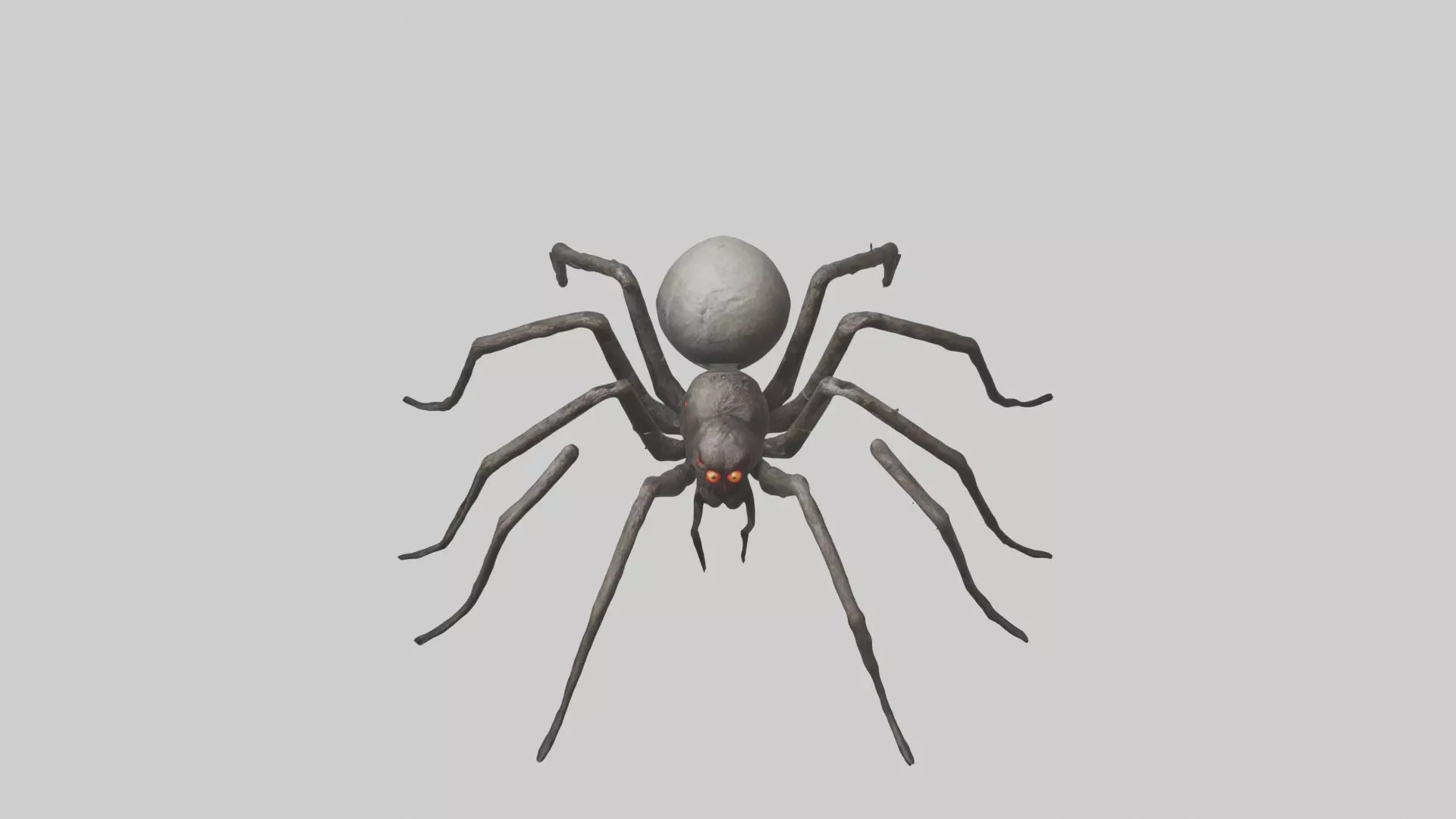 Scary Spider Model Low-poly 3D model_0