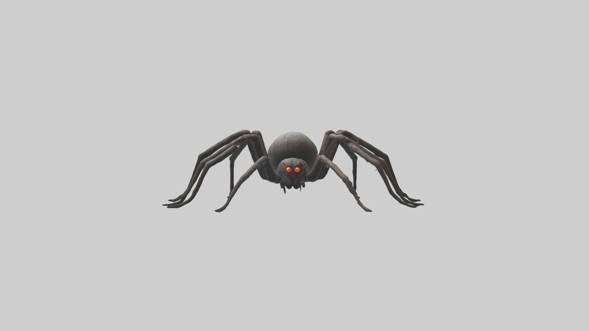 Scary Spider Model Low-poly 3D model_4