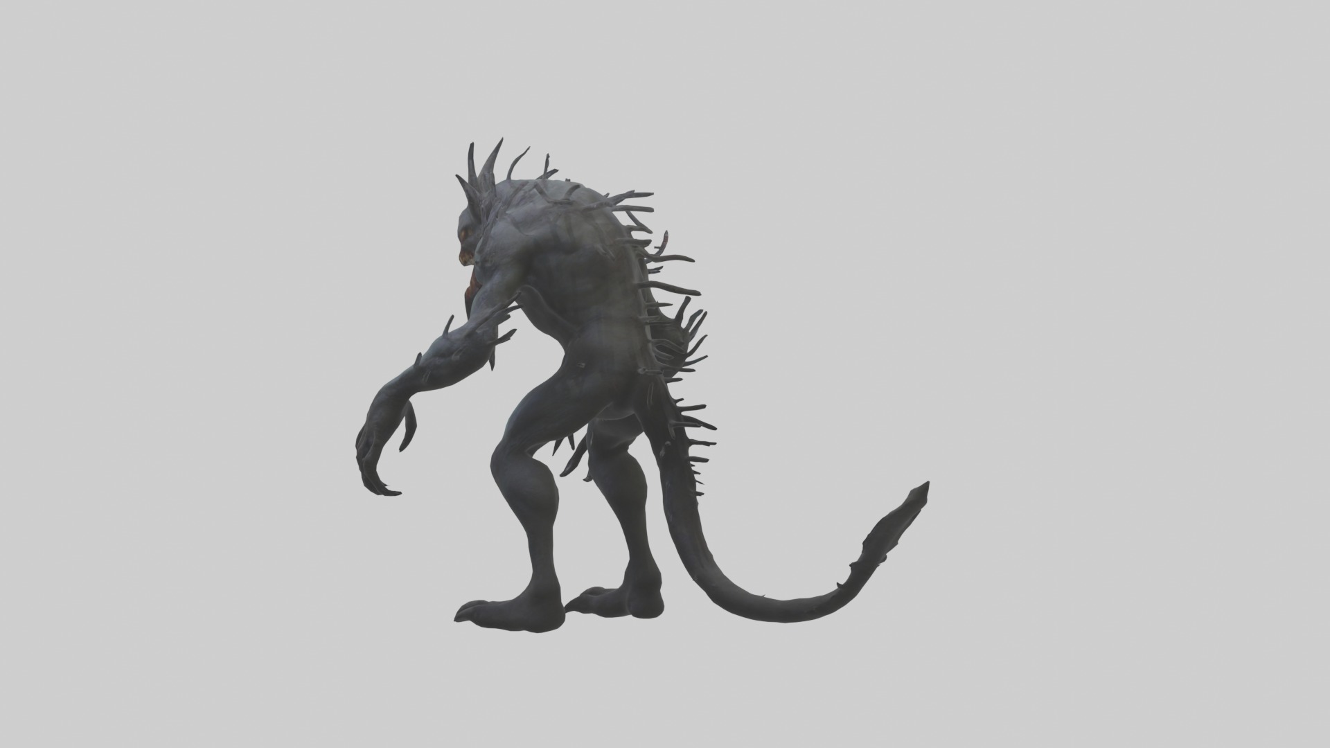 Scary Monster Model Low-poly 3D model_5