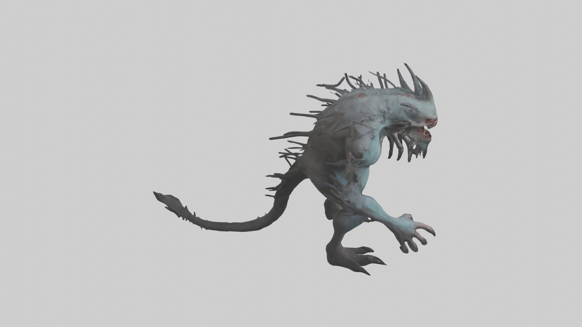 Scary Monster Model Low-poly 3D model_24