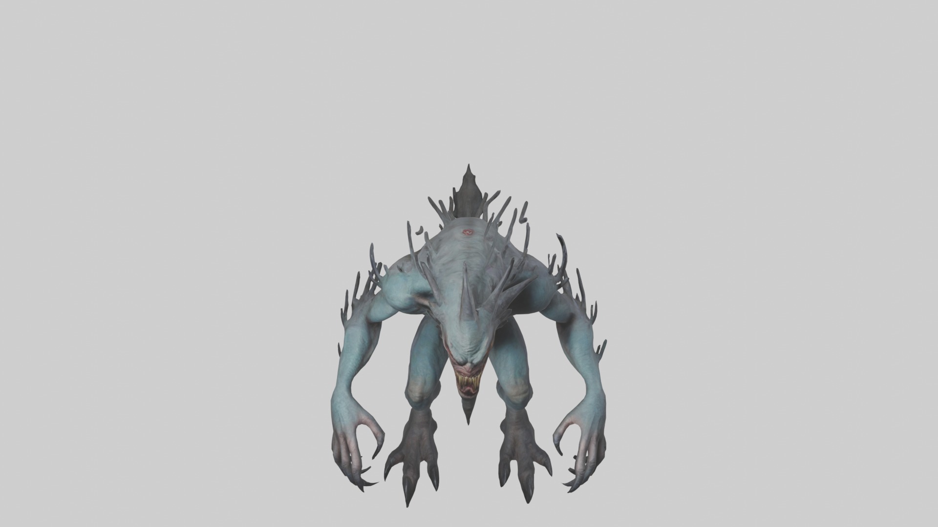 Scary Monster Model Low-poly 3D model_20