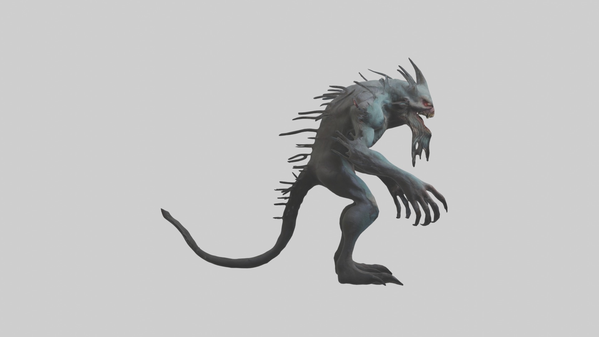 Scary Monster Model Low-poly 3D model_14