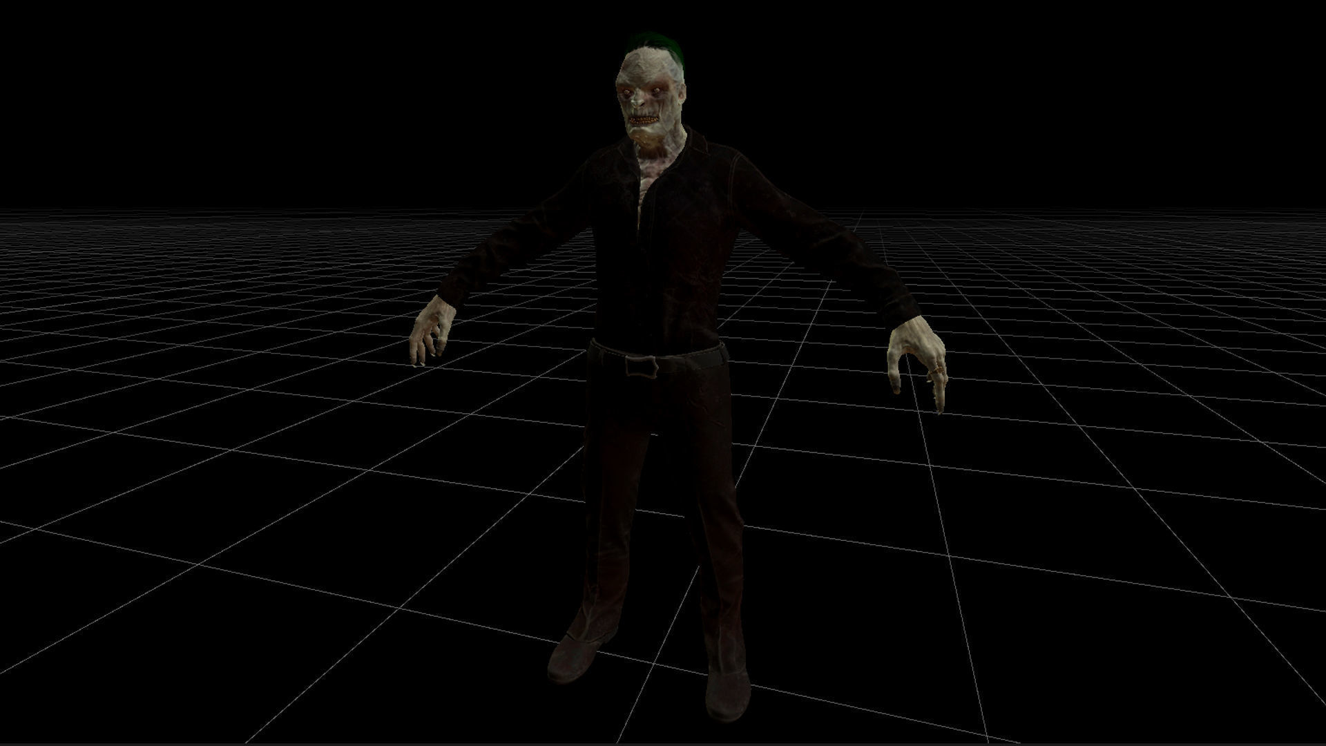 Office Zombie Low-poly 3D model_25