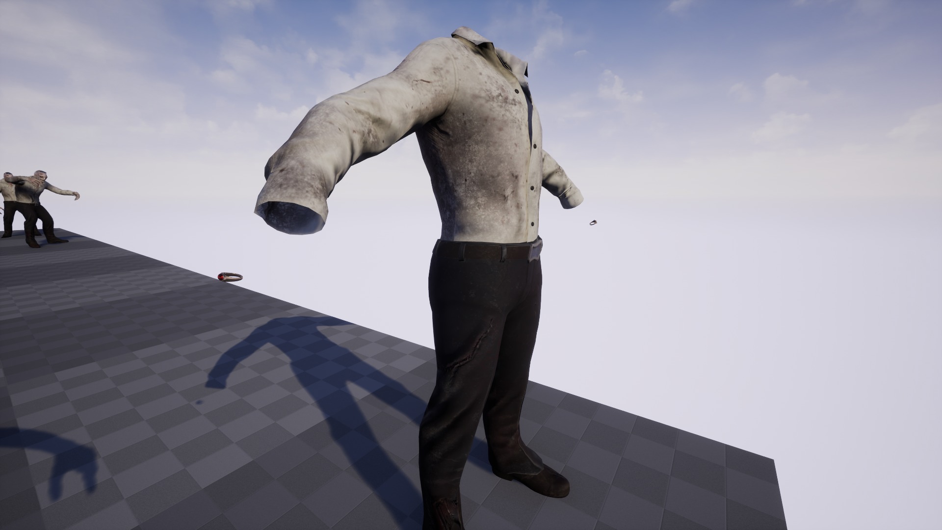 Office Zombie Low-poly 3D model_22