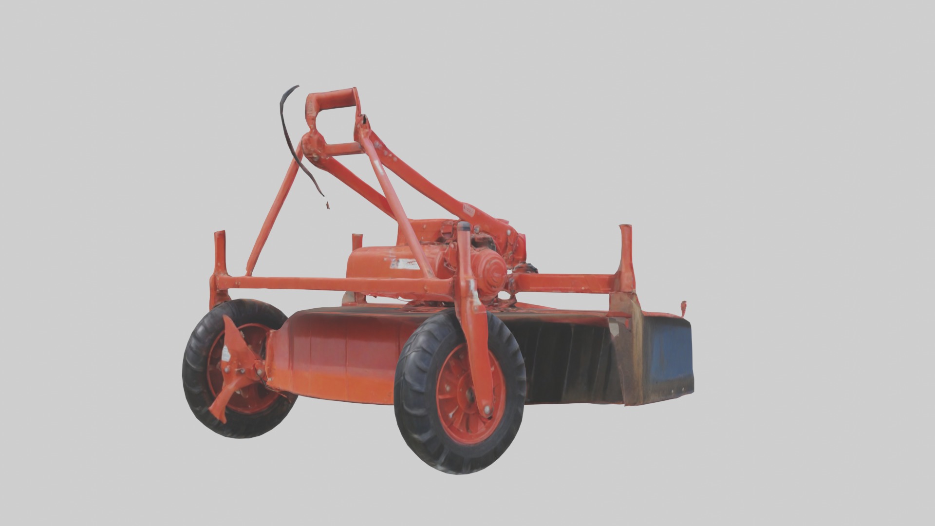 Rotarytiller Model Low-poly 3D model_3