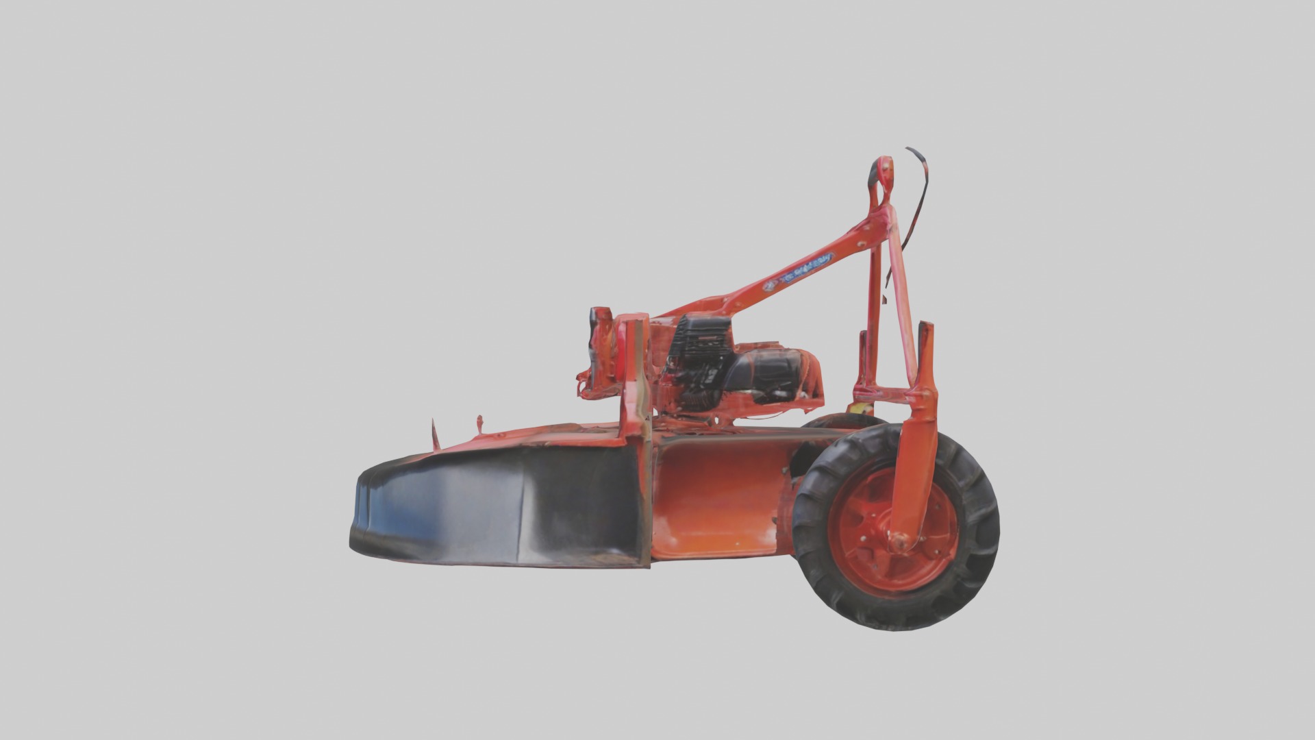 Rotarytiller Model Low-poly 3D model_6