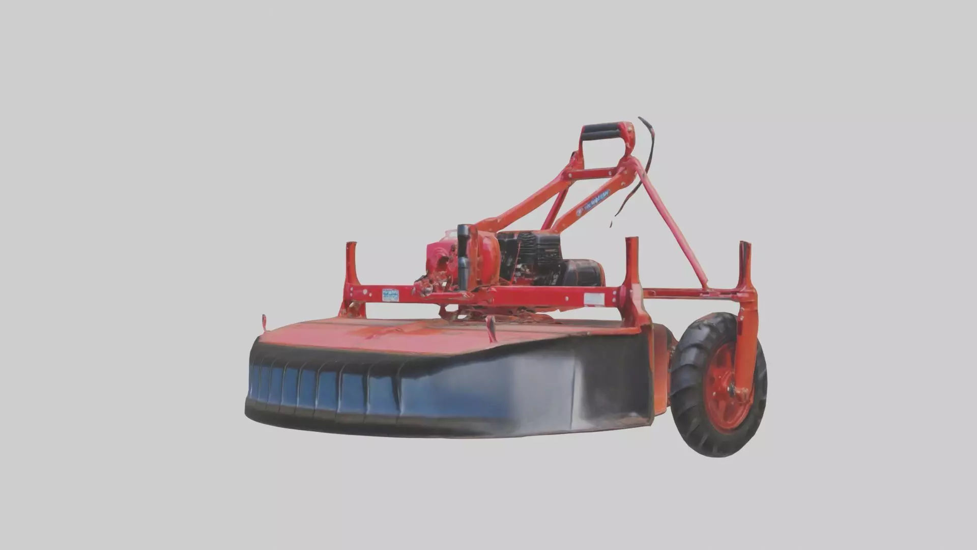 Rotarytiller Model Low-poly 3D model_0