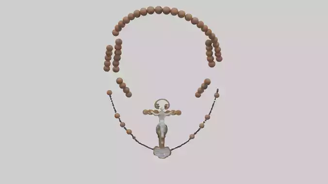 Rosary Model Low-poly 3D model