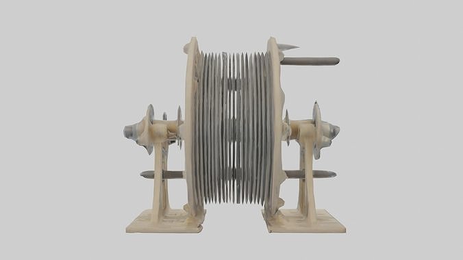 Ropepulley Model Low-poly 3D model