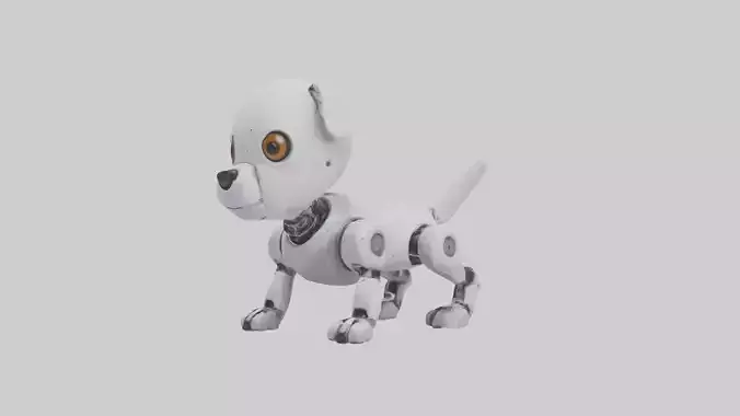 Robotic Pet Model 1 Low-poly 3D model
