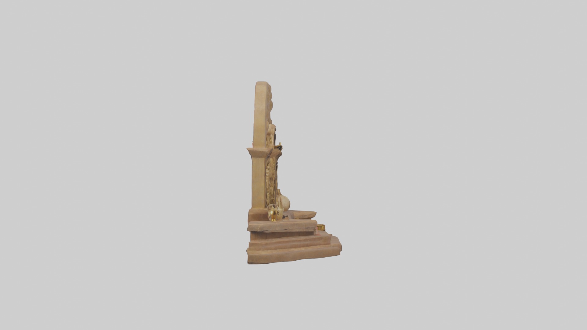 Ritualaltar Model Low-poly 3D model_3