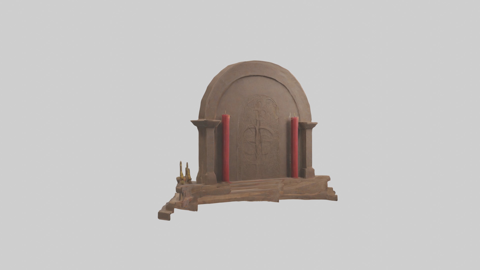 Ritualaltar Model Low-poly 3D model_2
