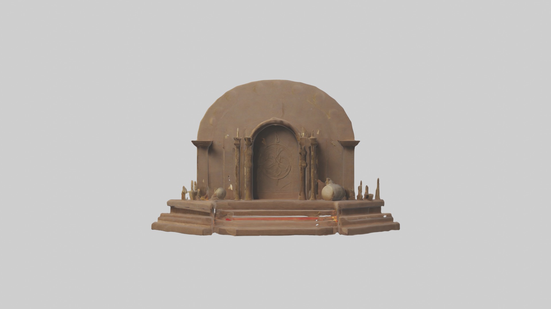 Ritualaltar Model Low-poly 3D model_6