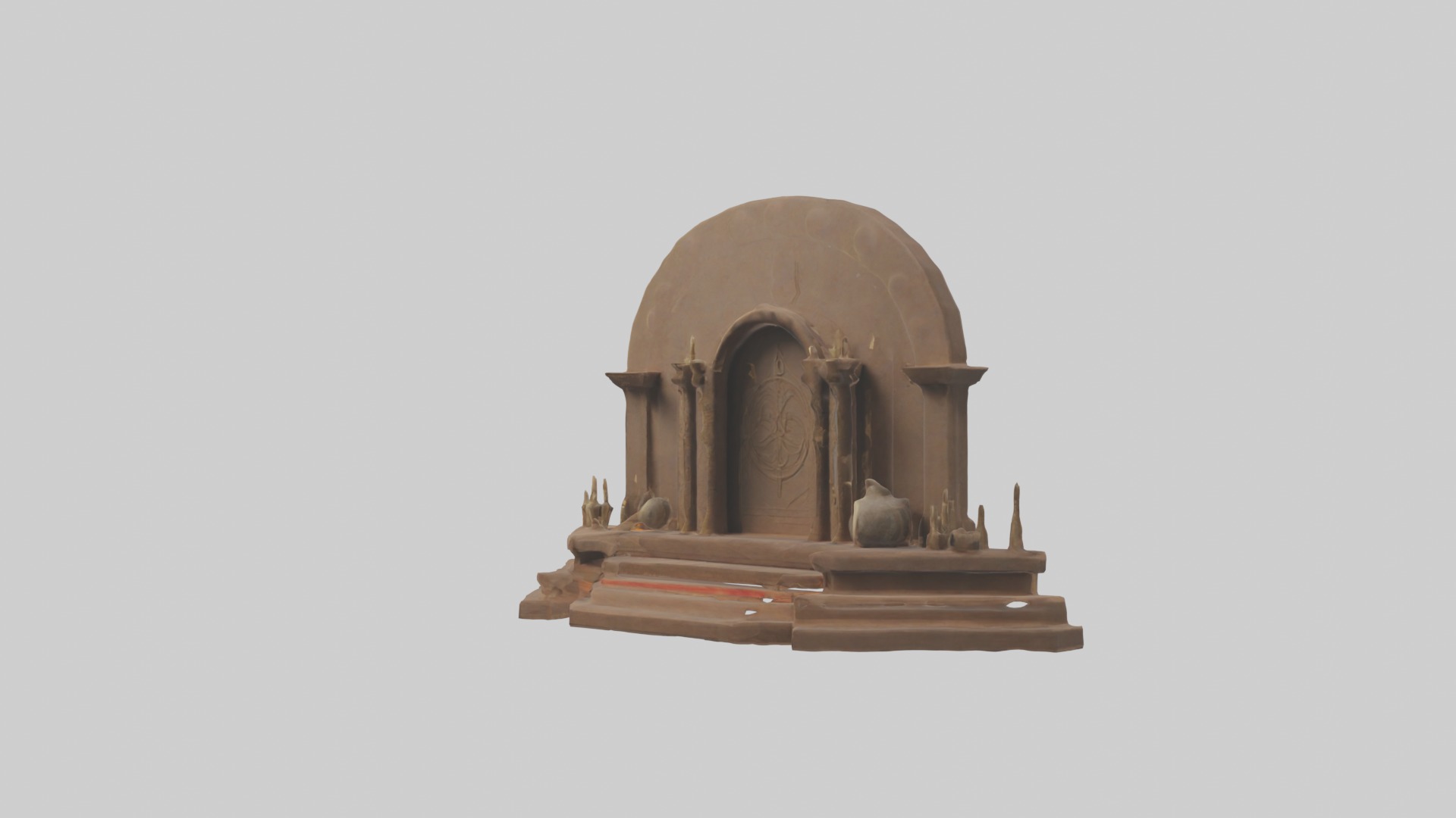 Ritualaltar Model Low-poly 3D model_1