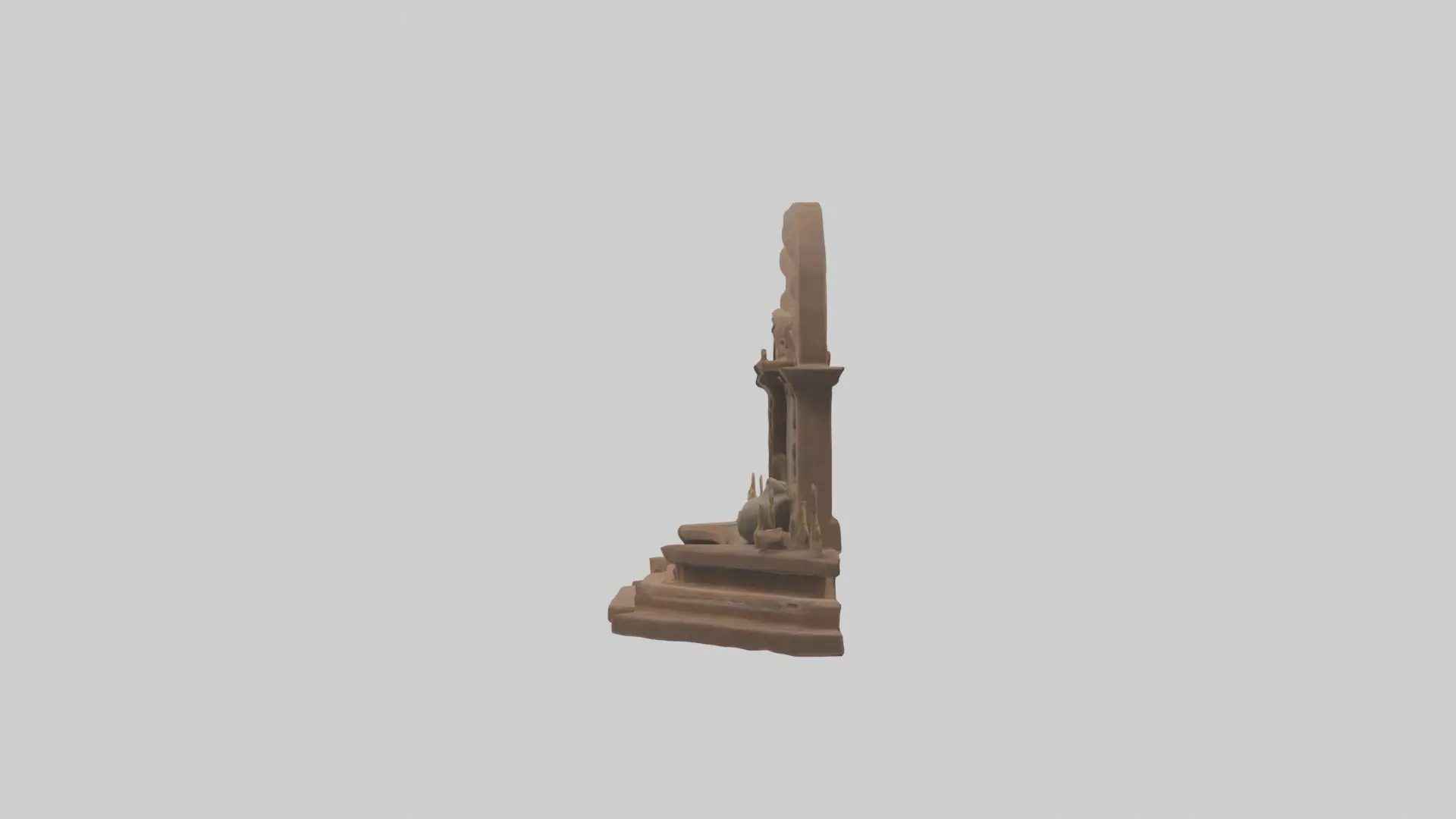 Ritualaltar Model Low-poly 3D model_0