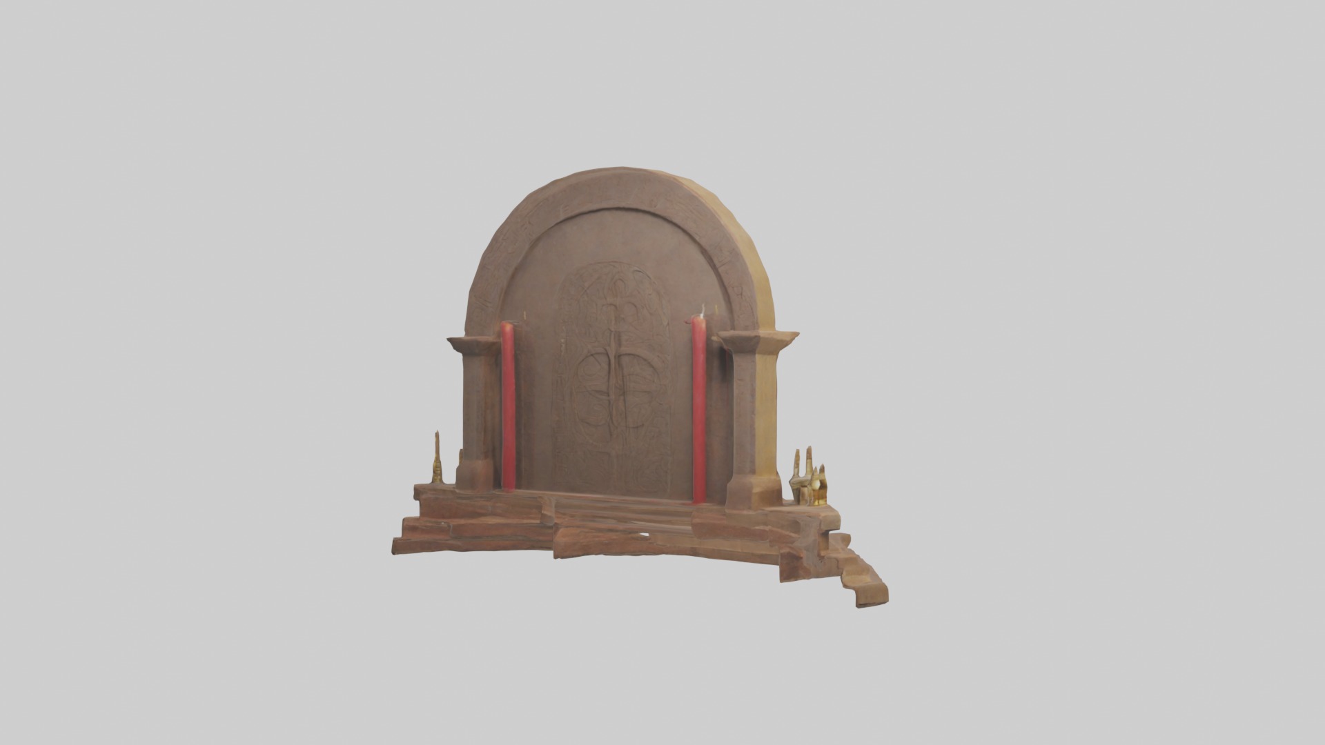 Ritualaltar Model Low-poly 3D model_5