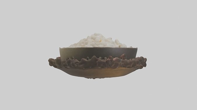 Riceoffering Model Low-poly 3D model 3