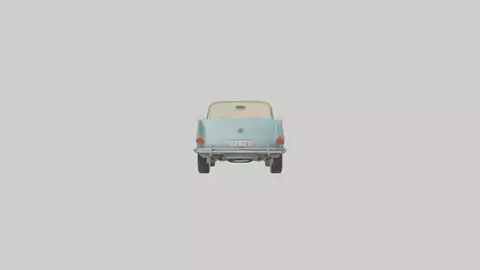 Retro Car Model 1 Low-poly 3D model