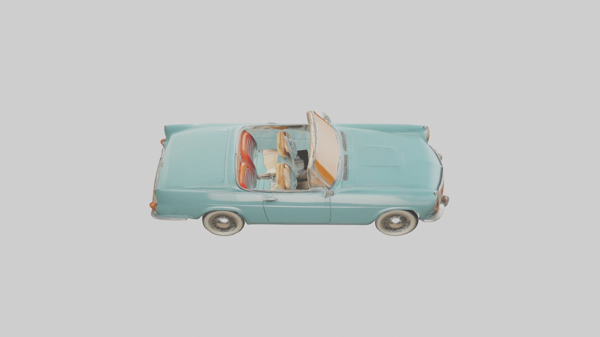 Retro Car Model 1 Low-poly 3D model_12
