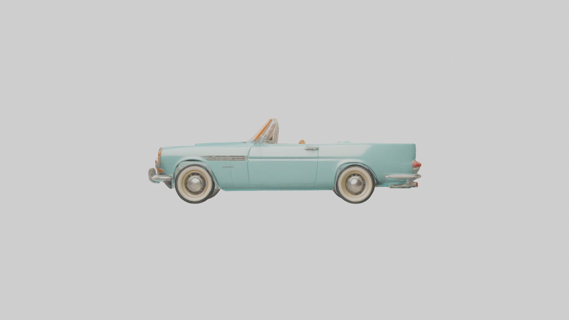 Retro Car Model 1 Low-poly 3D model_6