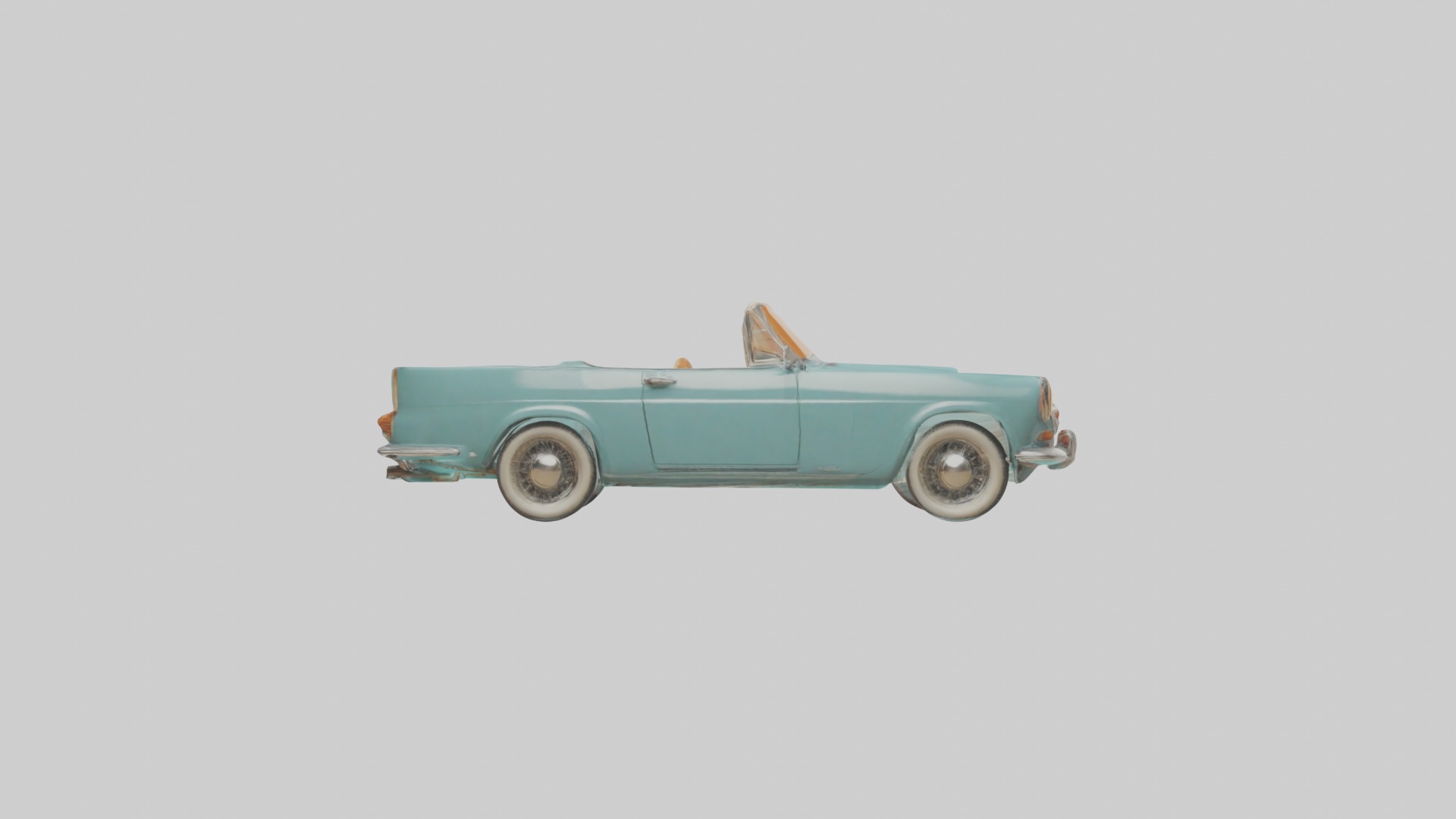 Retro Car Model 1 Low-poly 3D model_7