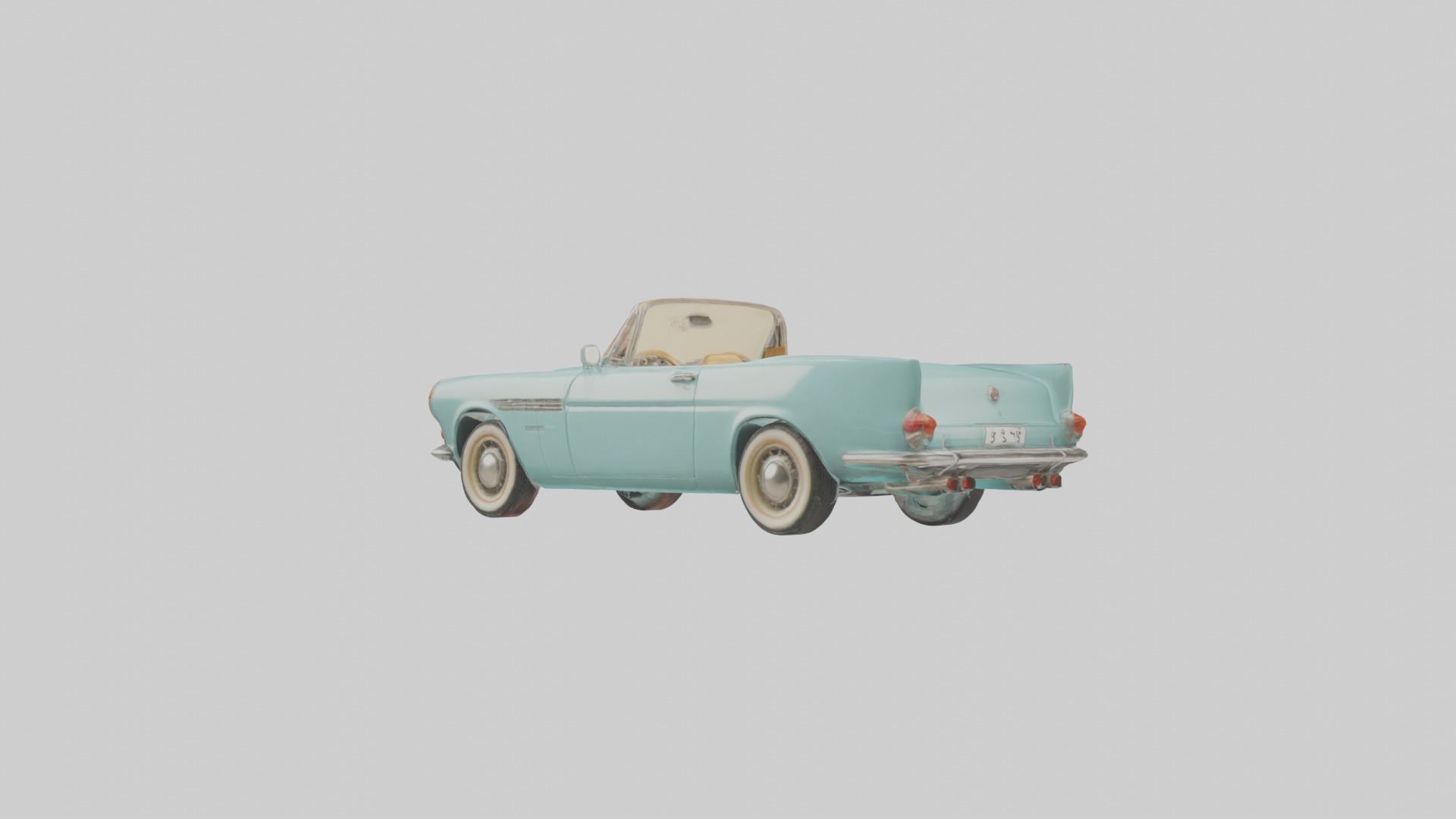 Retro Car Model 1 Low-poly 3D model_1