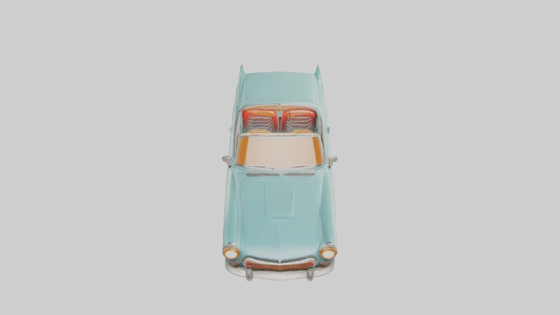 Retro Car Model 1 Low-poly 3D model_10