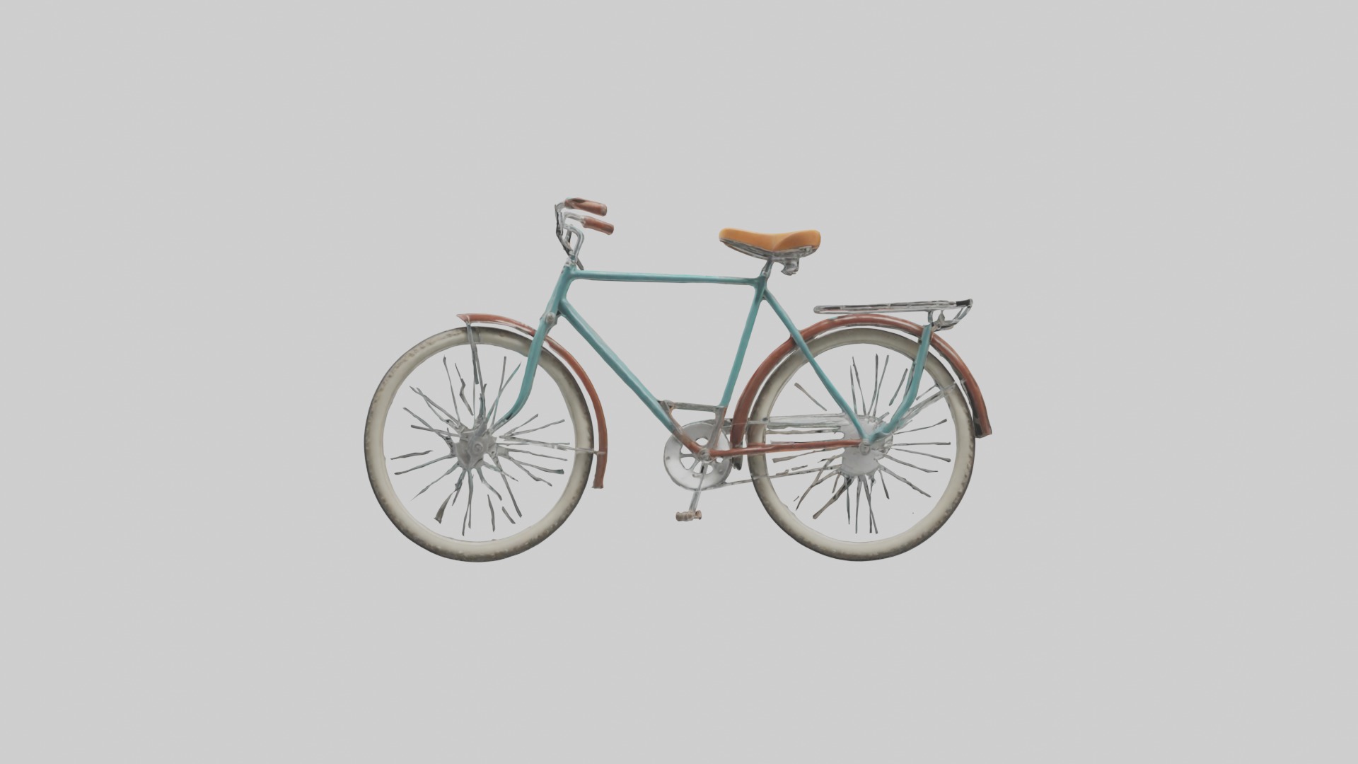 Retro Bicycle Model 1 Low-poly 3D model_3
