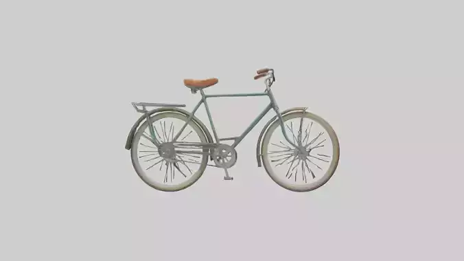 Retro Bicycle Model 1 Low-poly 3D model