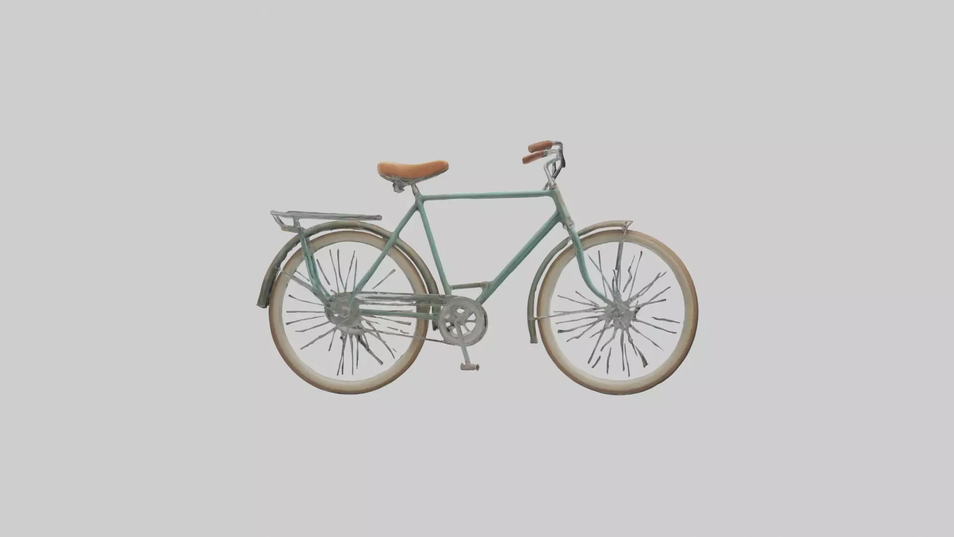 Retro Bicycle Model 1 Low-poly 3D model_0