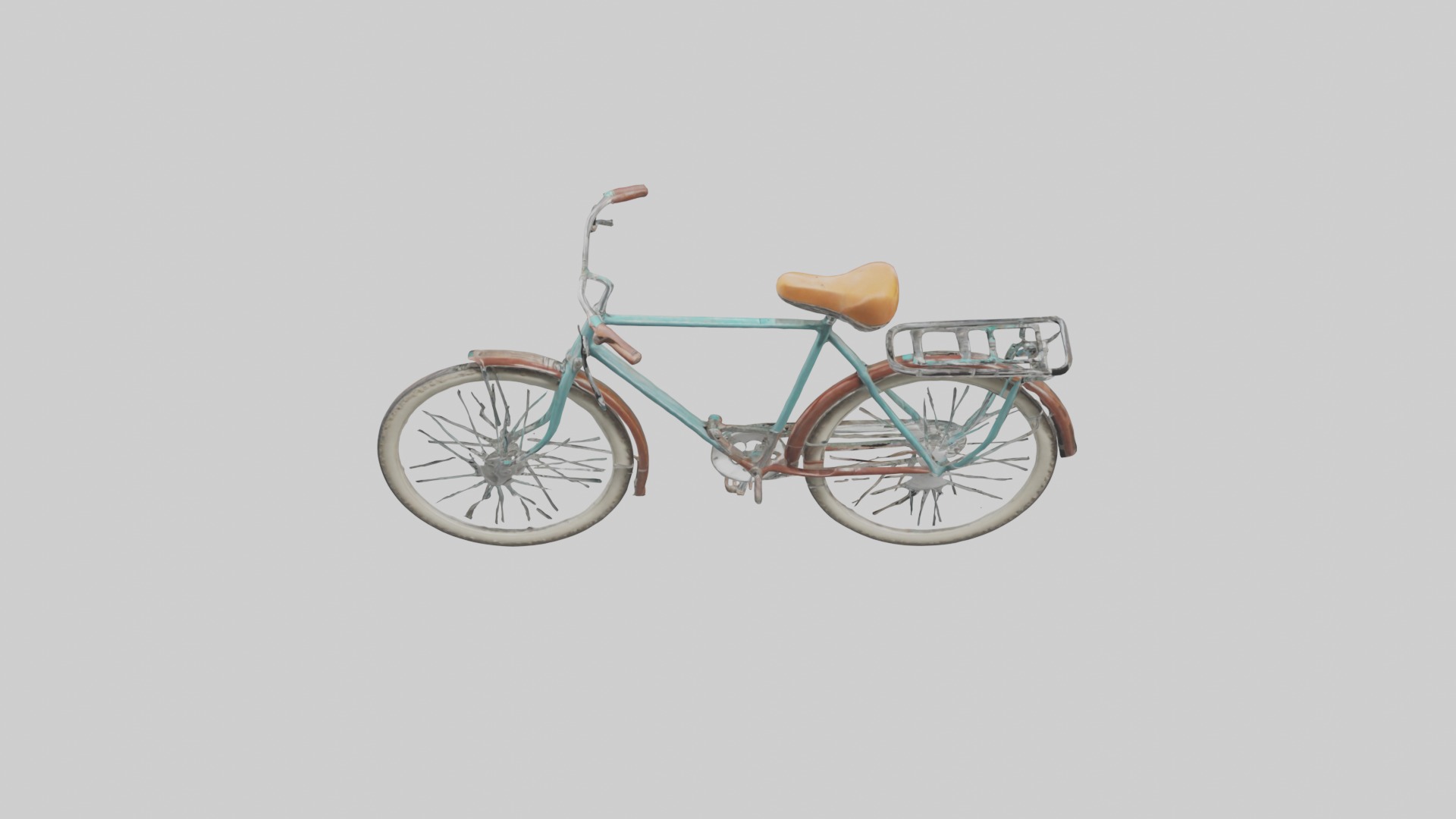 Retro Bicycle Model 1 Low-poly 3D model_10