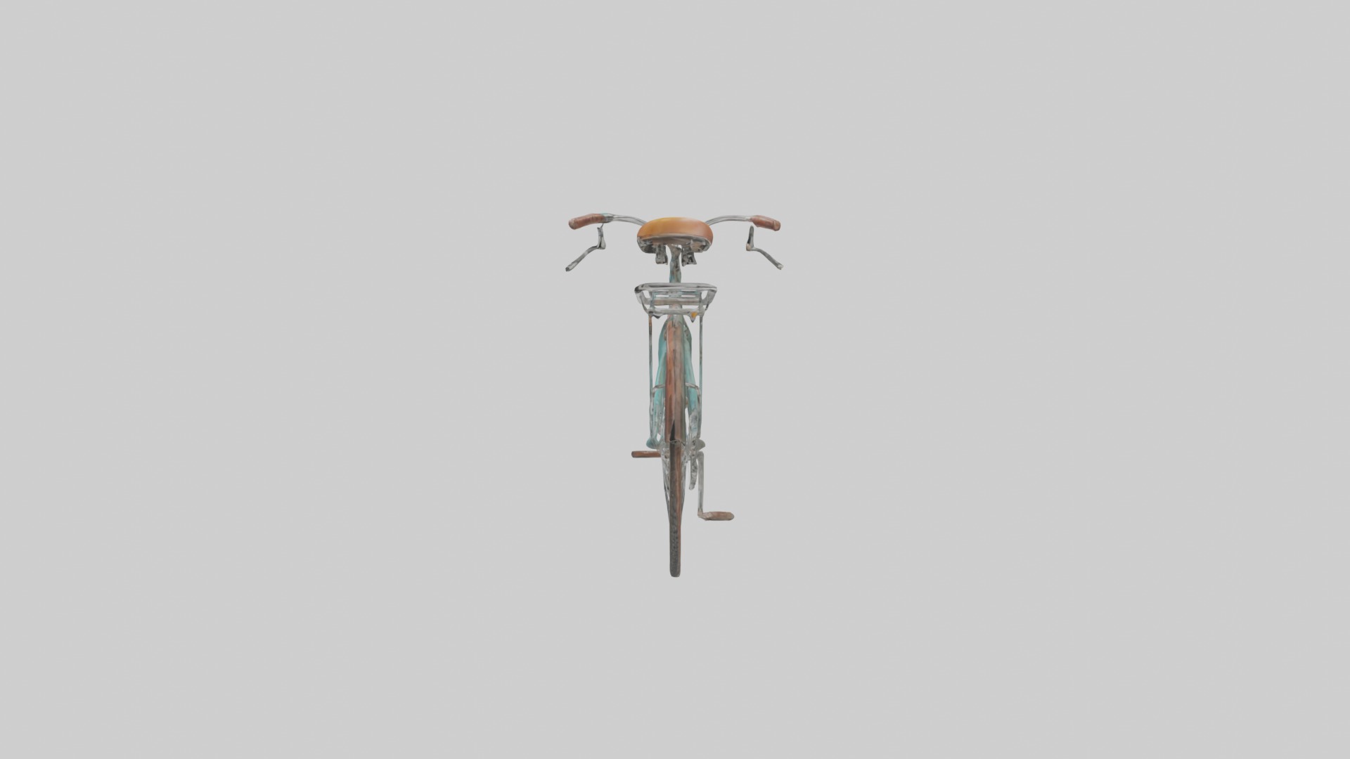Retro Bicycle Model 1 Low-poly 3D model_6