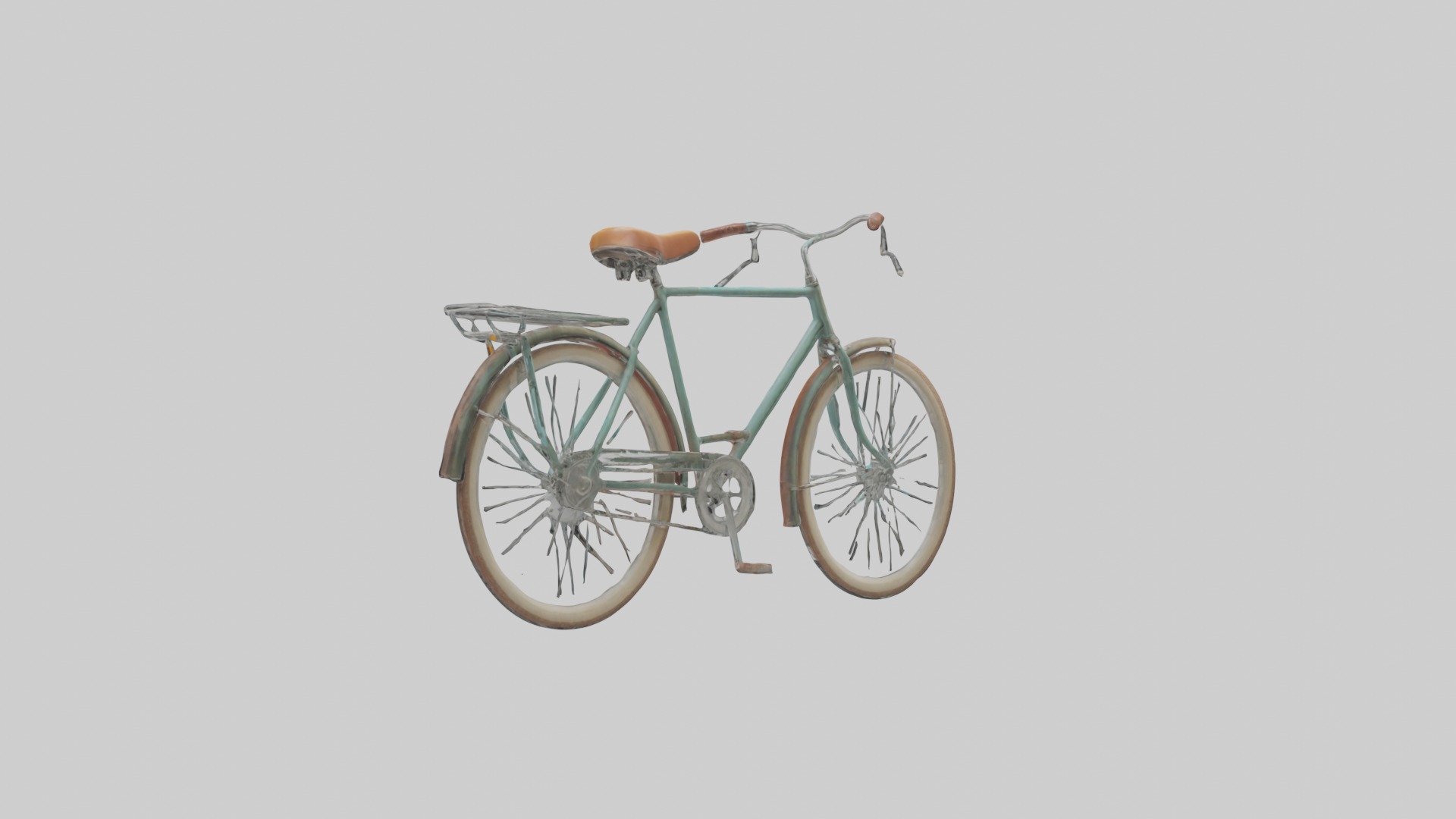 Retro Bicycle Model 1 Low-poly 3D model_1