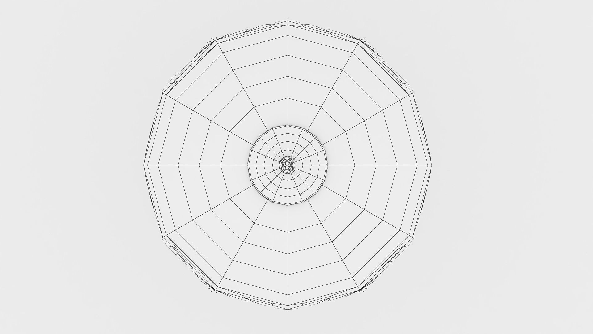 Lowpoly Nouveau Lamp Low-poly 3D model_8