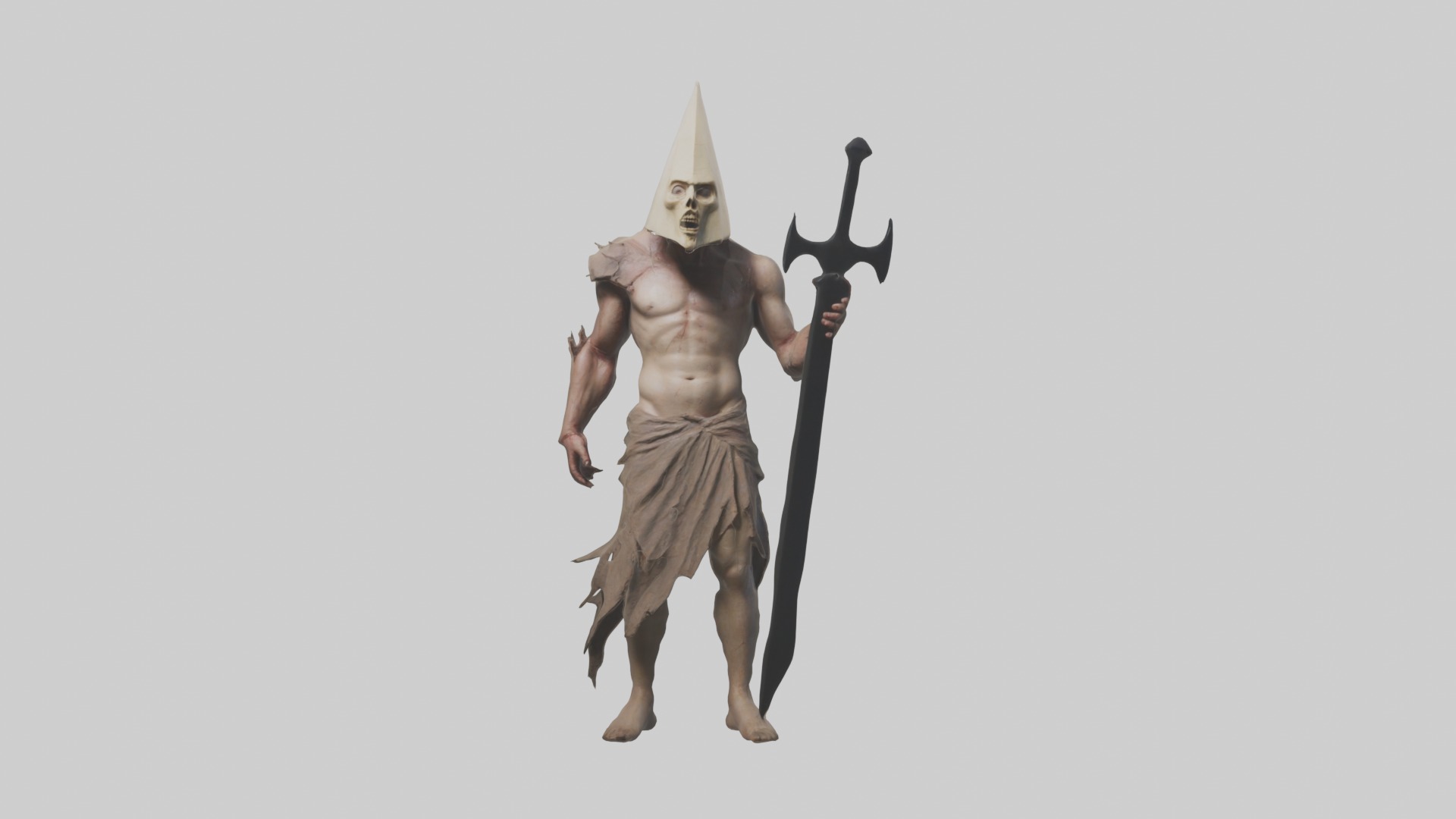 Pyramidhead Model Low-poly 3D model_4