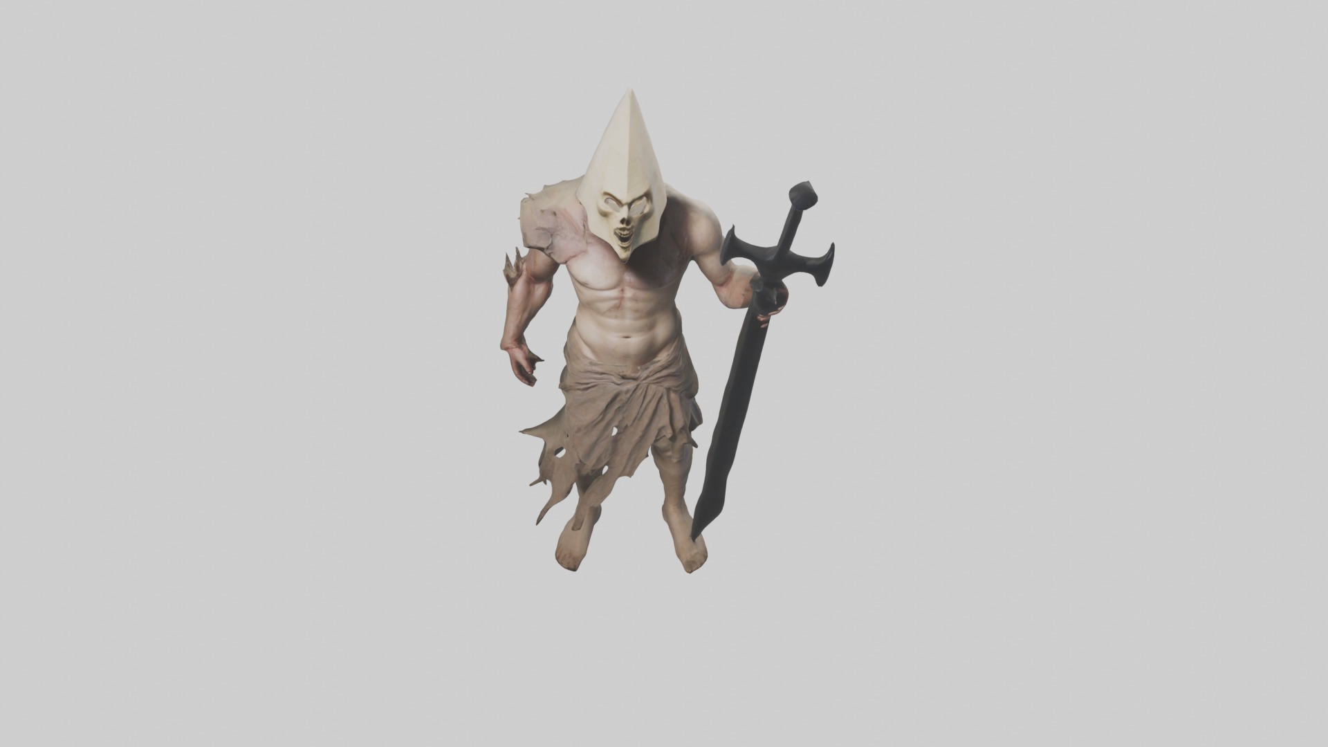 Pyramidhead Model Low-poly 3D model_10