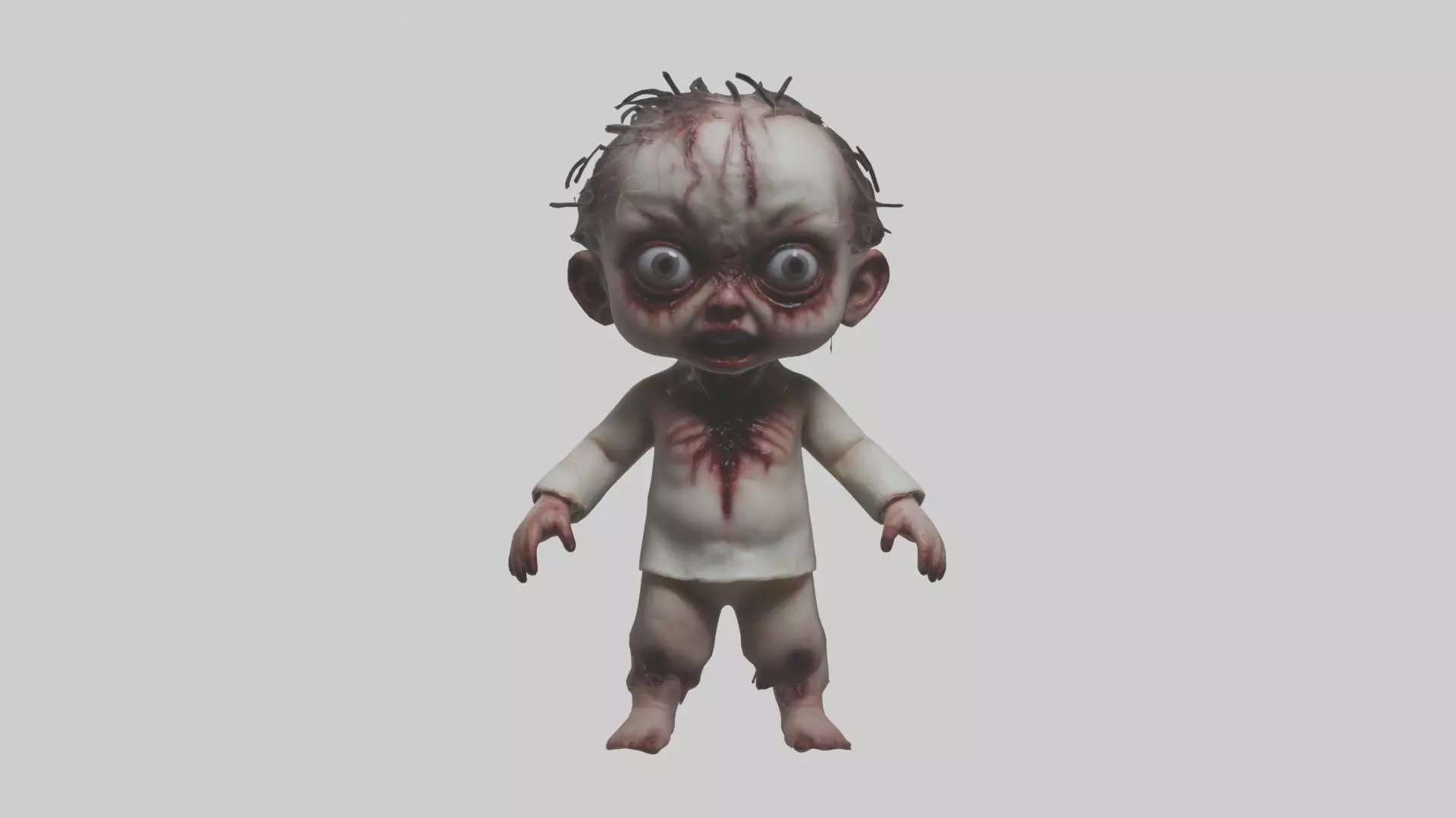 Possessedchild Model Low-poly 3D model_0