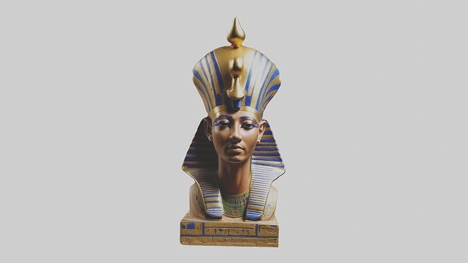 Pharaohscrown Model Low-poly 3D model