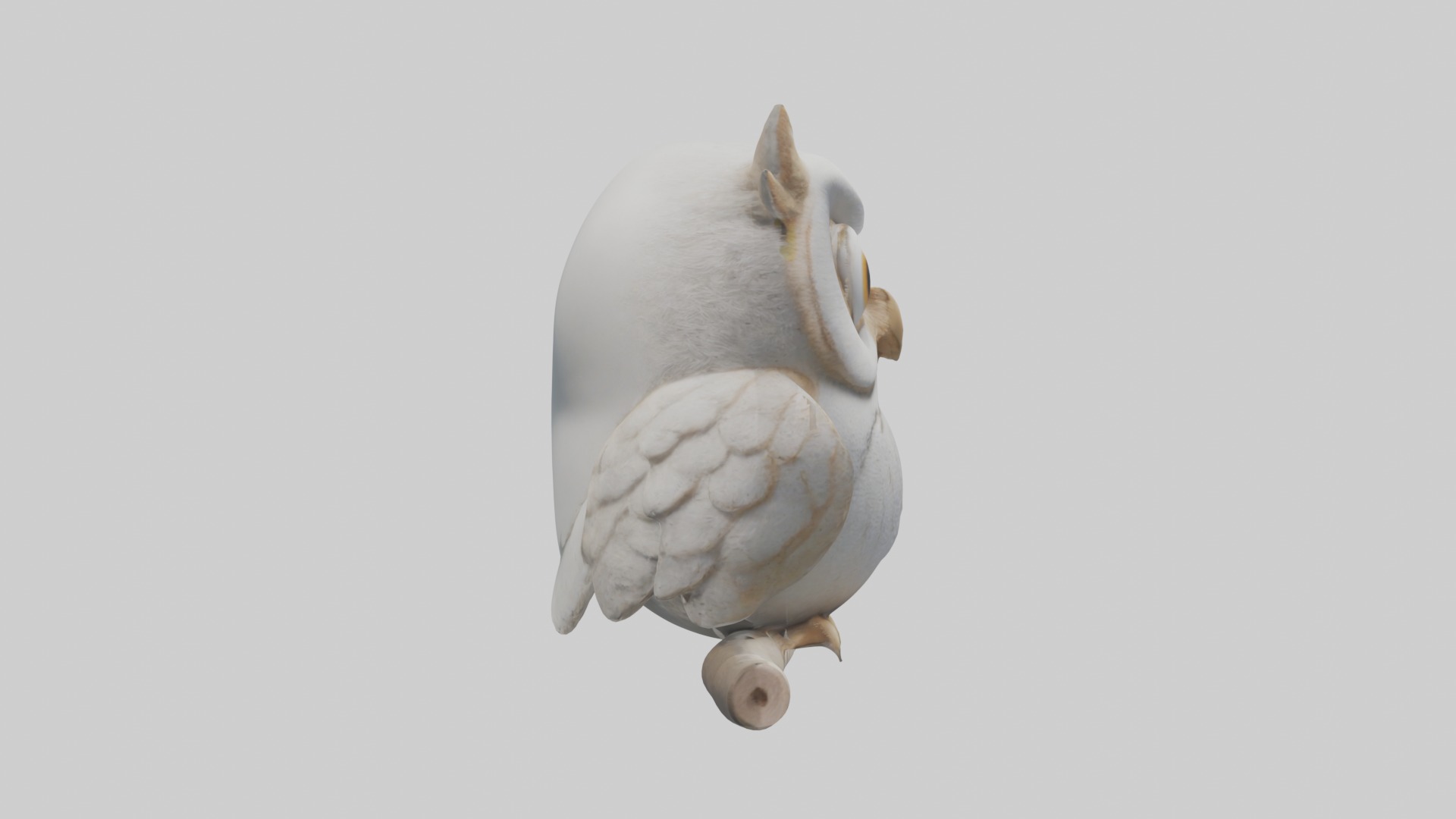 Owlet Model Low-poly 3D model_7