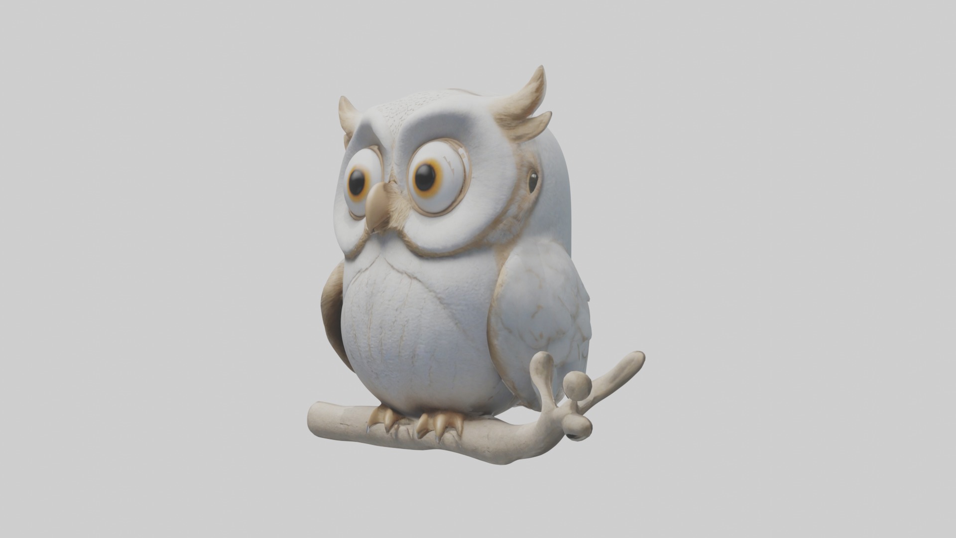 Owlet Model Low-poly 3D model_4