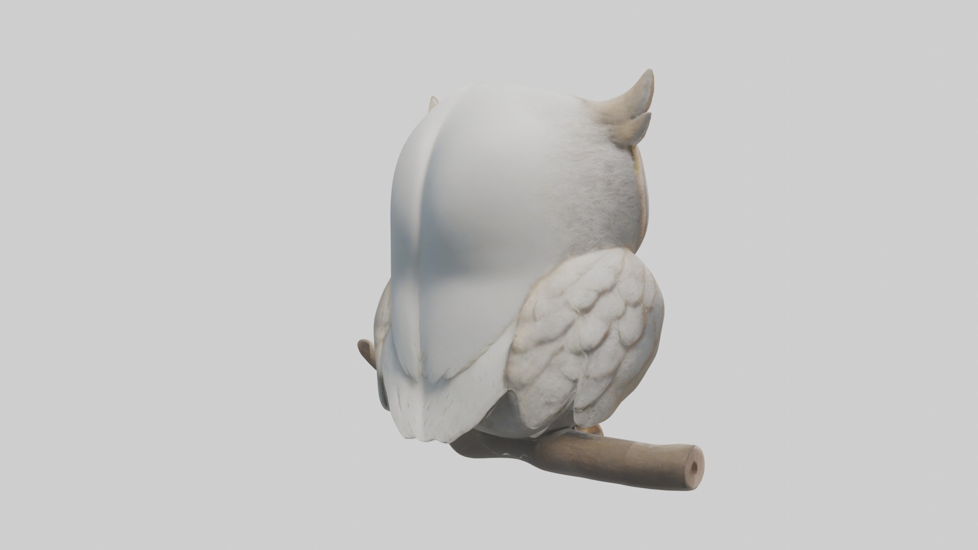 Owlet Model Low-poly 3D model_3