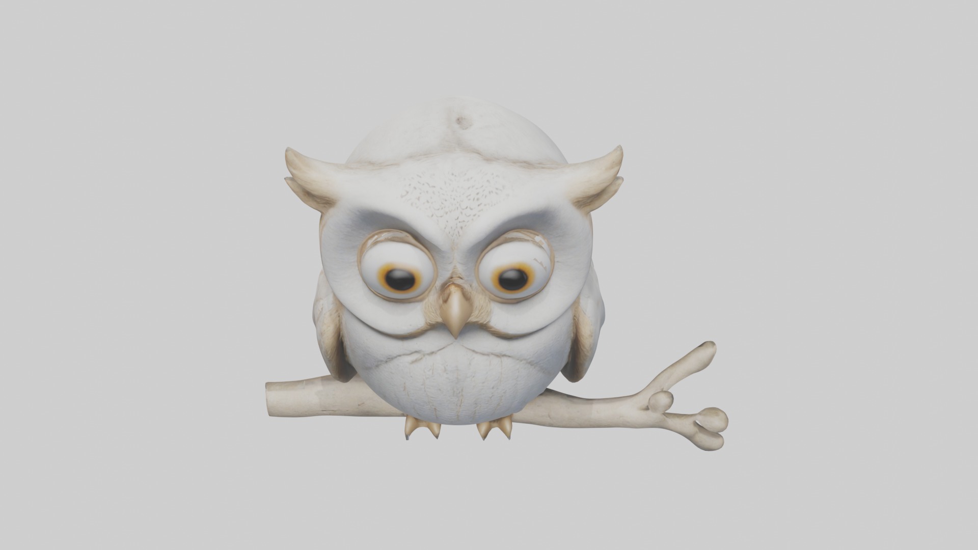 Owlet Model Low-poly 3D model_10