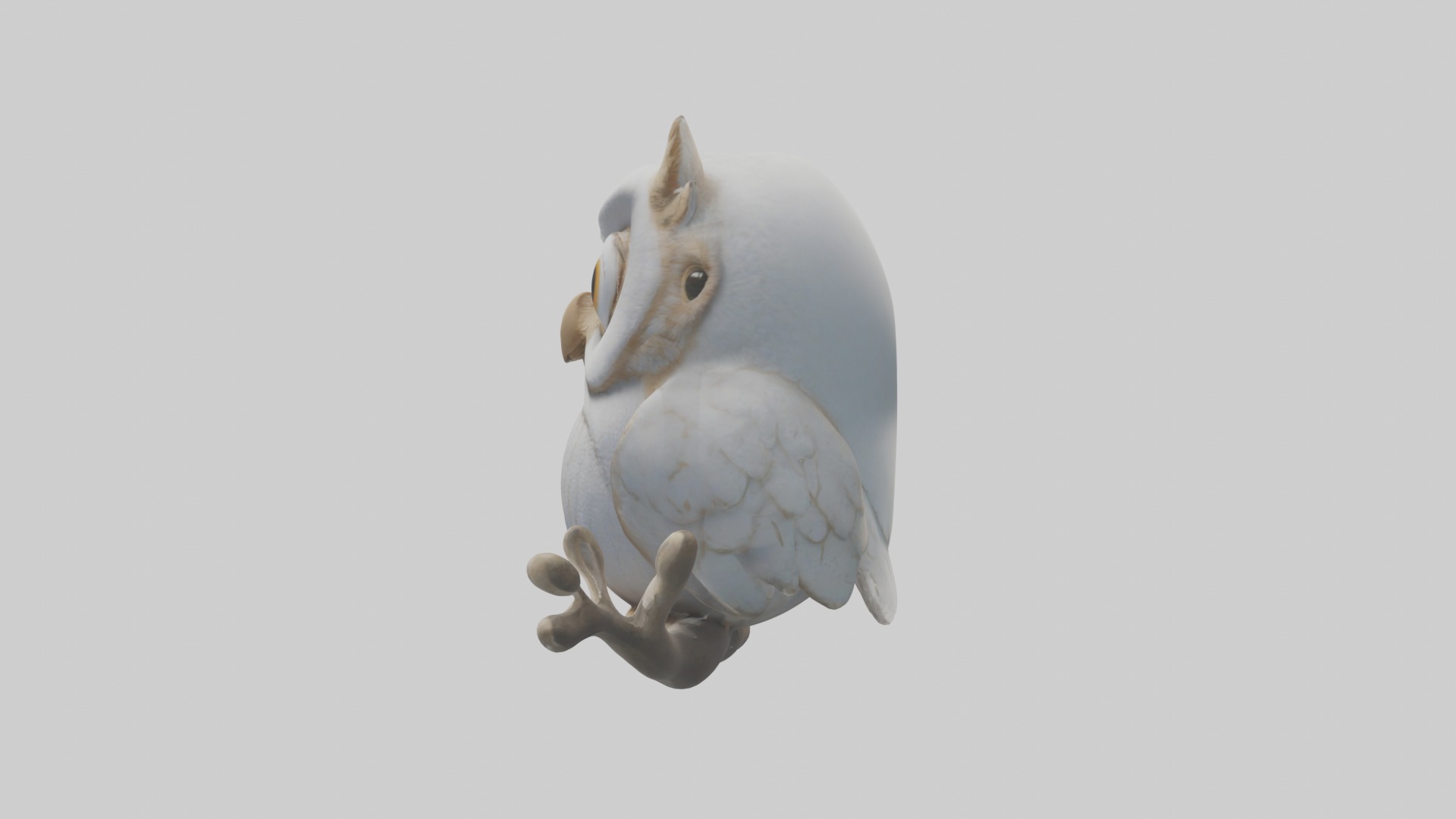 Owlet Model Low-poly 3D model_6