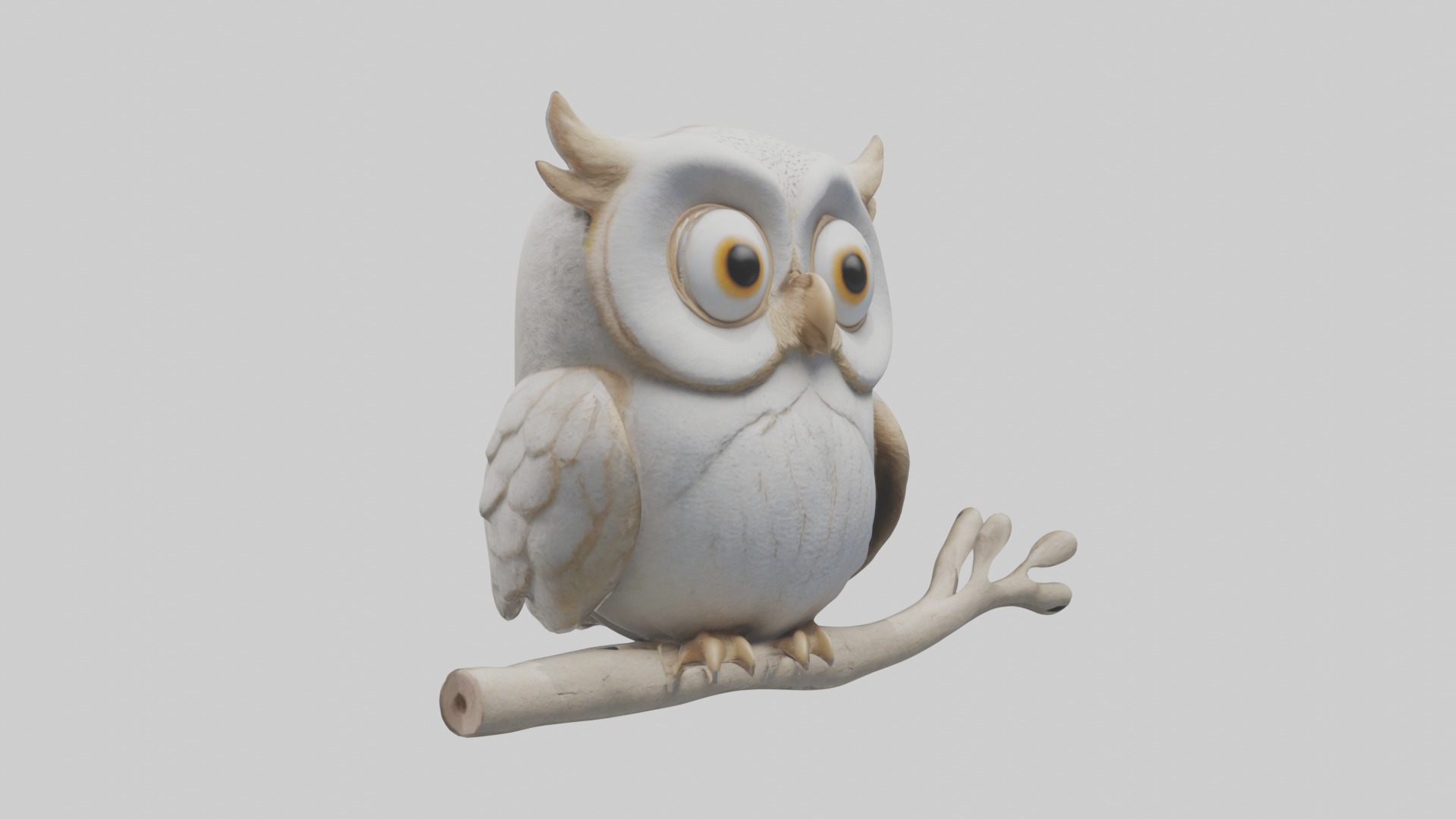 Owlet Model Low-poly 3D model_5