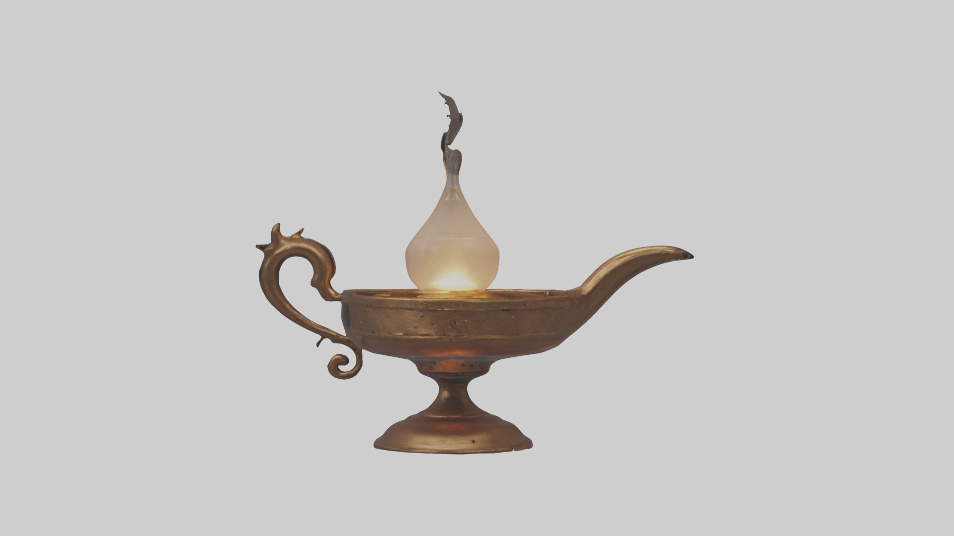 Oillamp Model Low-poly 3D model_3