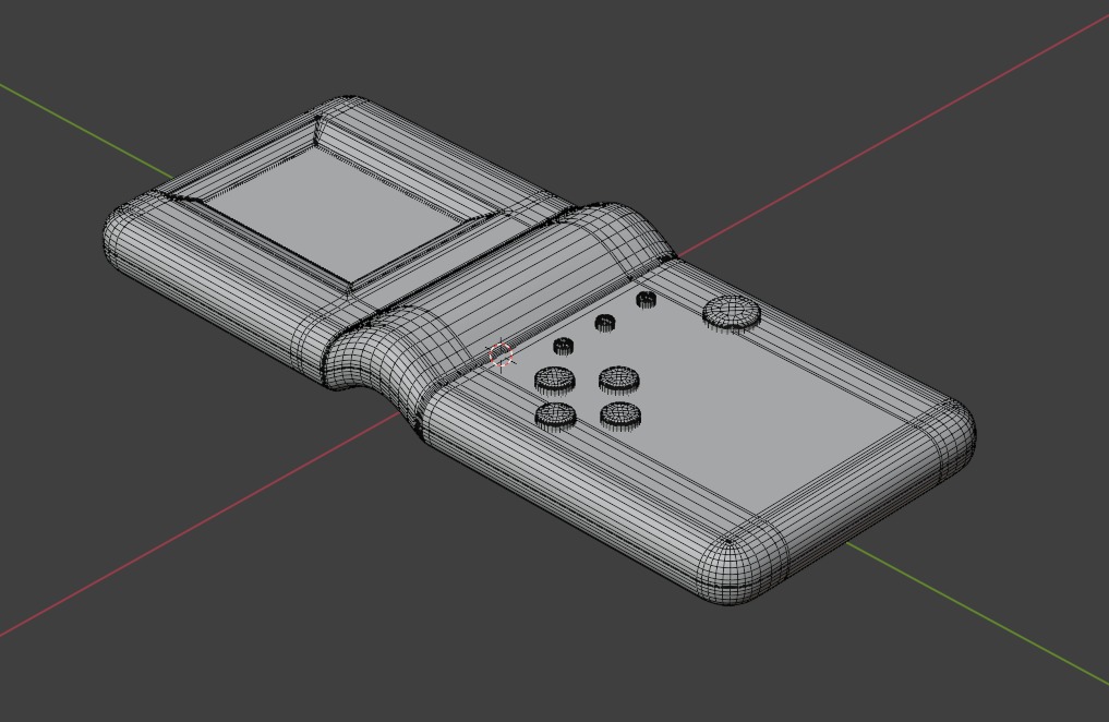 Brick Game Console Low-poly 3D model Free low-poly 3D model_4